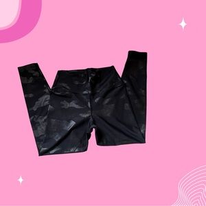 Black Camo Sage athletic leggings